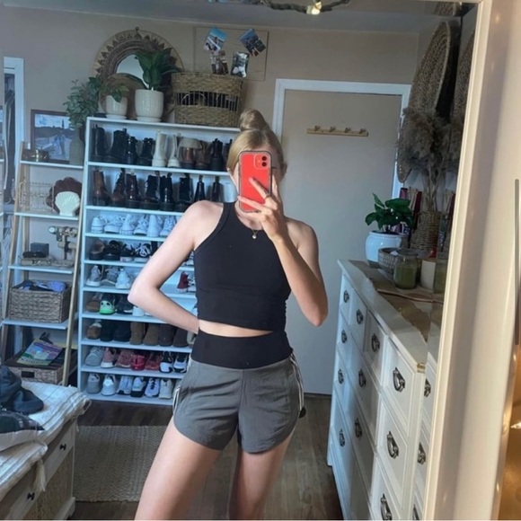 Athleta ascend high waisted shorts with stripes - Picture 6 of 10